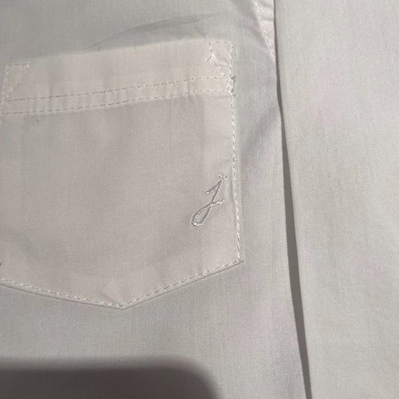 Boy's Jacadi White Cotton Button Front Shirt in Size 5 EUC - Picture 3 of 16